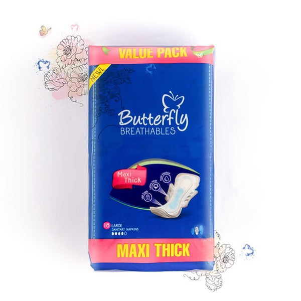 Butterfly Breathables Maxi Thick 18 pcs