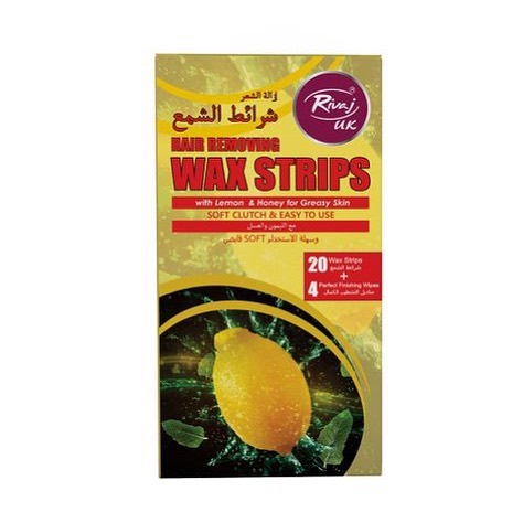 Rivaj Lemon & Honey Body Wax Strips