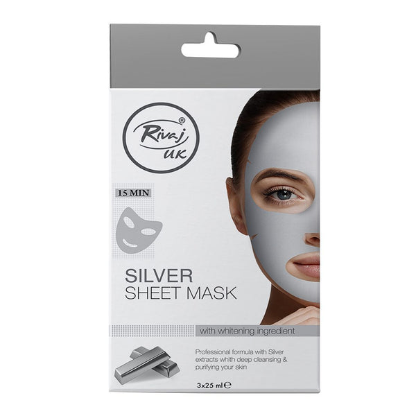 Rivaj Silver Sheet Mask ( 3pcs pack)